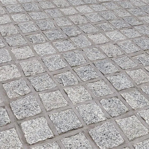 Silver Grey Granite Cobbles - Handcut - 100x100 - 40-60mm Silver Grey Granite Cobbles - Handcut - 100x100 - 40-60mm