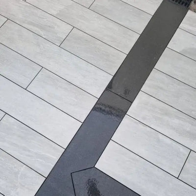 Kandla Grey Outdoor Porcelain Edging - 900x200 - 20mm