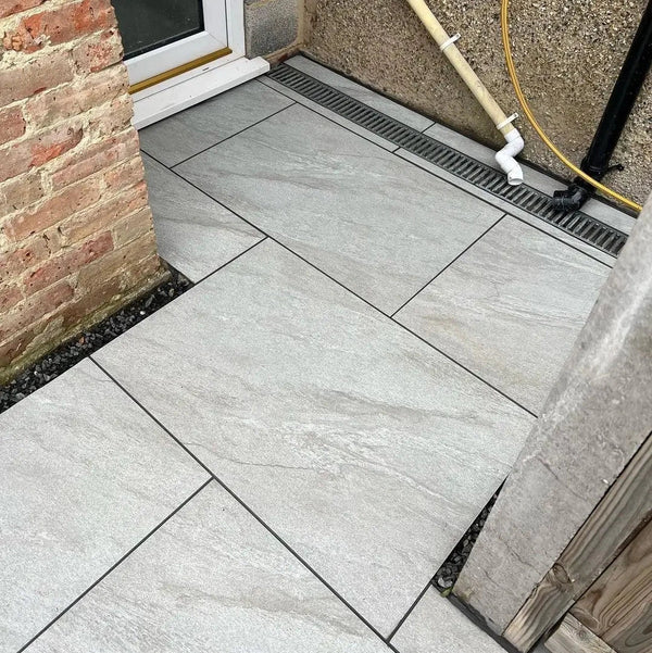 County Light Grey Outdoor Porcelain Paving Tiles - 900x600 - 20mm County Light Grey Outdoor Porcelain Paving Tiles - 900x600 - 20mm