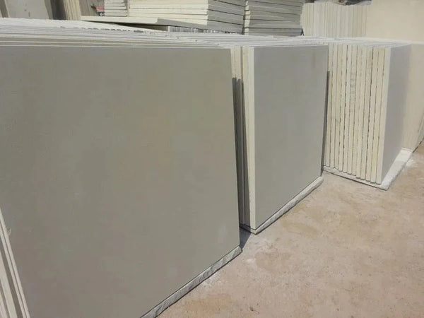 Fossil Mint Indian Sandstone Paving Slabs - Sawn & Honed - 800x400 - 20mm - Smooth Paving