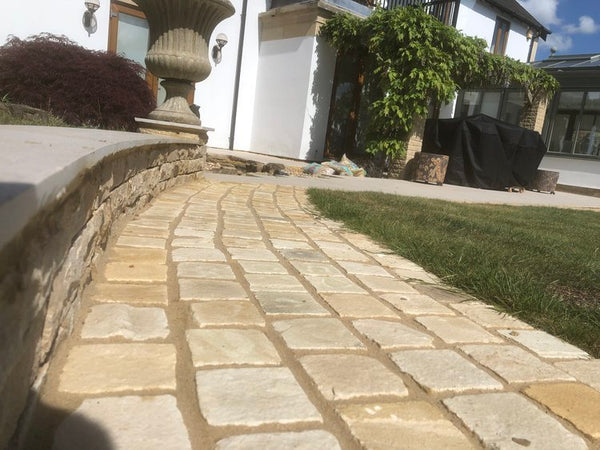 Fossil Mint Cobbles - Handcut - 100x100 - 40-60 mm