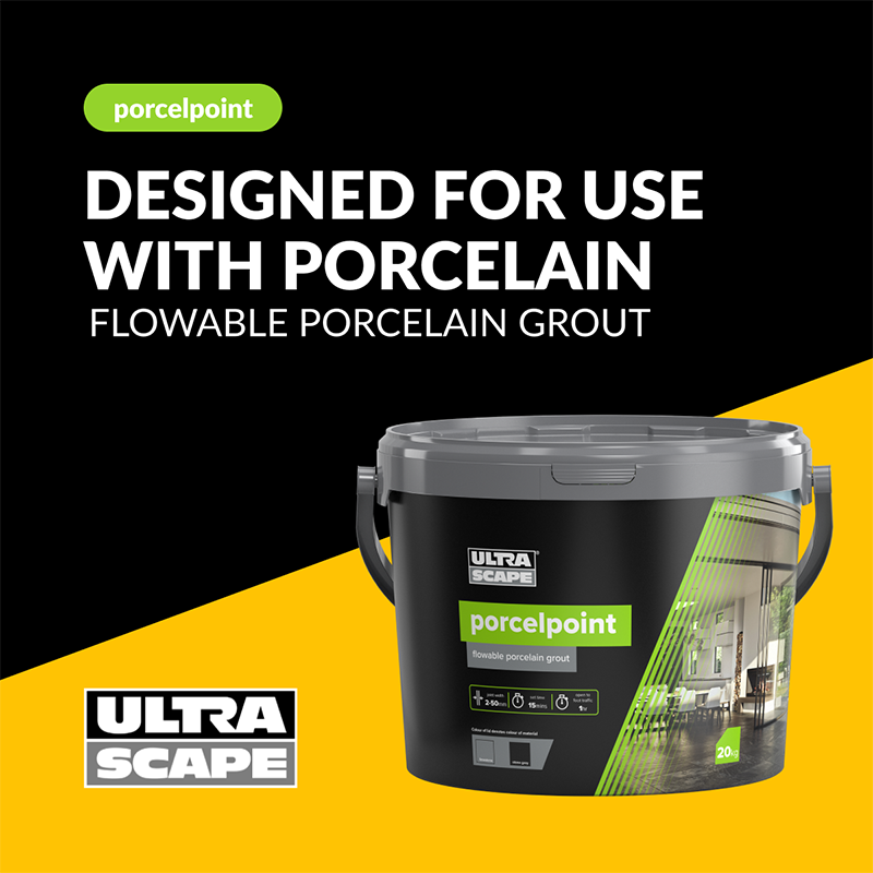ultrascape porcelpoint flowable porcelain grout