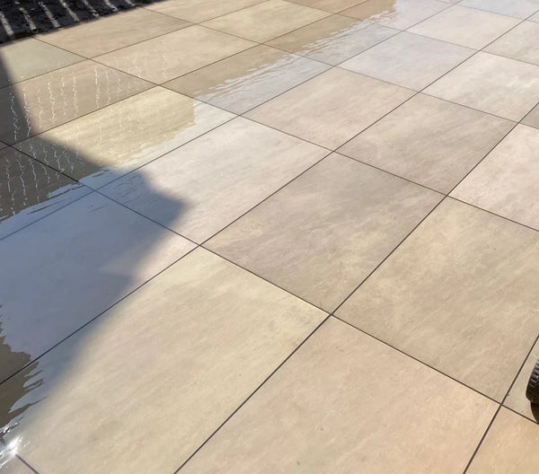 Raj Green Outdoor Porcelain Paving Tiles - 900x600 - 20mm