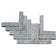 Tandur Grey Limestone Tumbled Pavers - 200x50x40mm