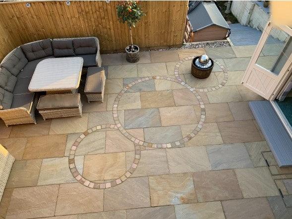 Buff Indian Sandstone Natural 22mm Calibrated