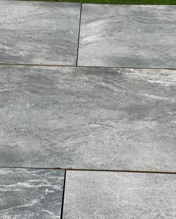 Earthcore Grey Outdoor Porcelain Paving Tiles - 900x600 - 20mm