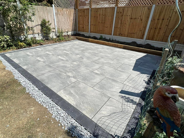 Earthcore Grey Outdoor Porcelain Paving Tiles - 900x600 - 20mm