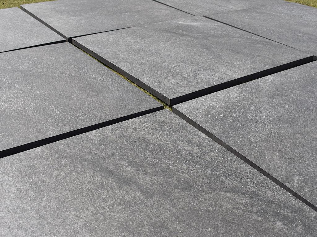 Hammerstone Nero Outdoor Porcelain Paving Tiles - 900x600 - 21.60sqm - 20mm - UniversalPaving