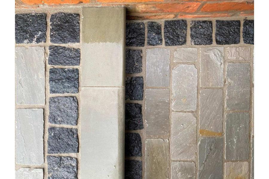 kandla grey sandstone tumbled setts 20x10 cm