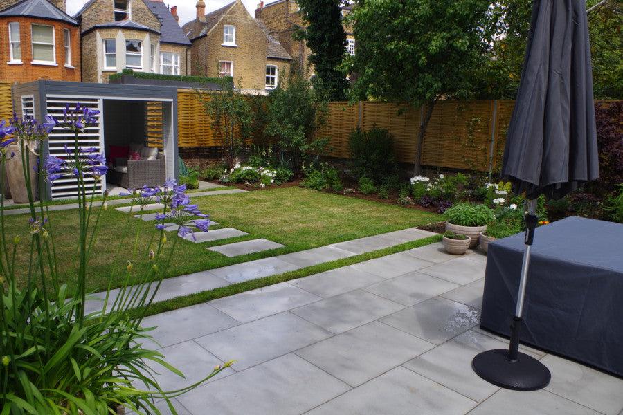 Kandla Grey Indian Sandstone Paving Slabs - Anti Slip Textured - 900x600 - 20mm