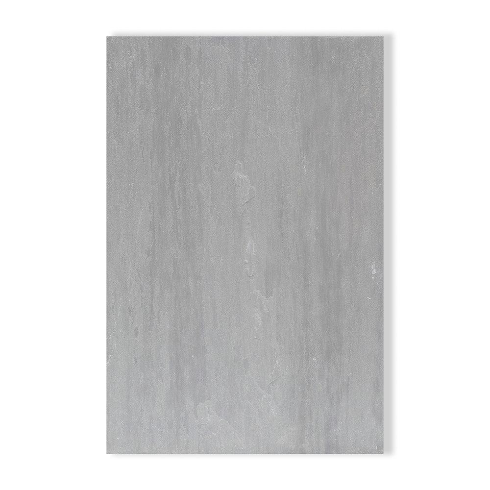 Kandla Grey Indian Sandstone Paving Slabs - Riven - Sawn Edge - 900x600 - 22mm - UniversalPaving