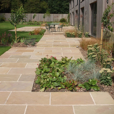garden paving slabs,Single paving slabs,Patio slabs & Garden slabs,Paving Stones Natural Paving Stones & Slabs Importer,Paving Slabs UK,Types of Paving Slabs,Garden Slabs For Patios,Paving,Paving & Walling,Outdoor & Garden,Patio Slabs & Garden Paving,UK Delivery,Decorative Patio Paving Slabs,Landscaping Raj Green Indian Sandstone Paving Slabs - Riven - 900x600 - 18mm