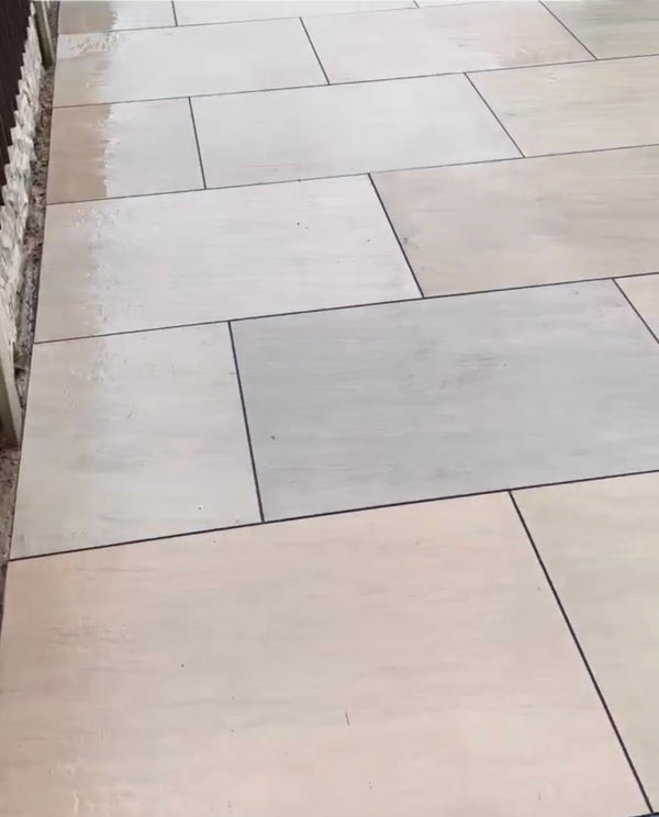 RAJ GREEN OUTDOOR PORCELAIN PAVING TILES - 900X600 - 20MM