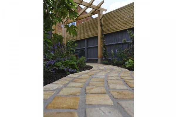 Fossil Mint Cobbles - Handcut - 10x10 cm - 40-60 mm